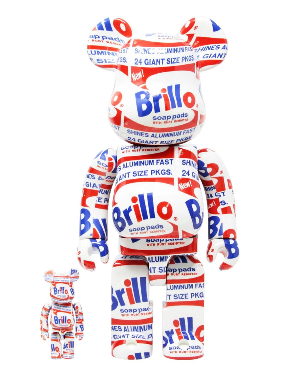 BEARBRICK Andy Warhol's 'Brillo' (400% + 100%) – Post Modern