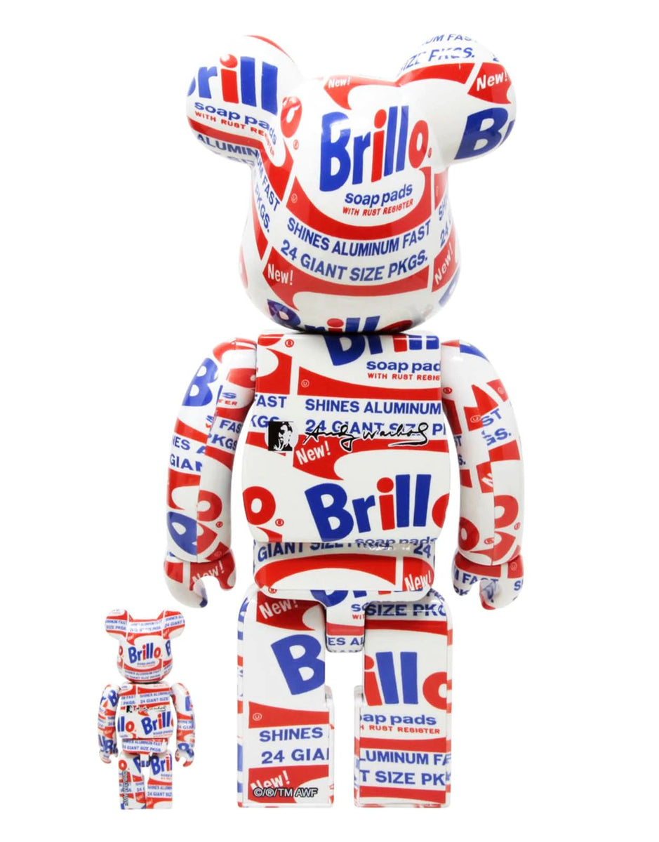 BEARBRICK Andy Warhol's 'Brillo' (400% + 100%)