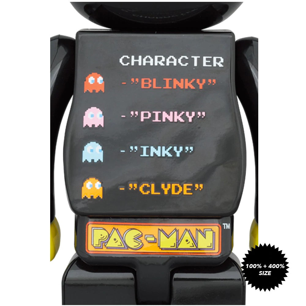 BEARBRICK Pac-Man (400% + 100%) – Post Modern Vandal