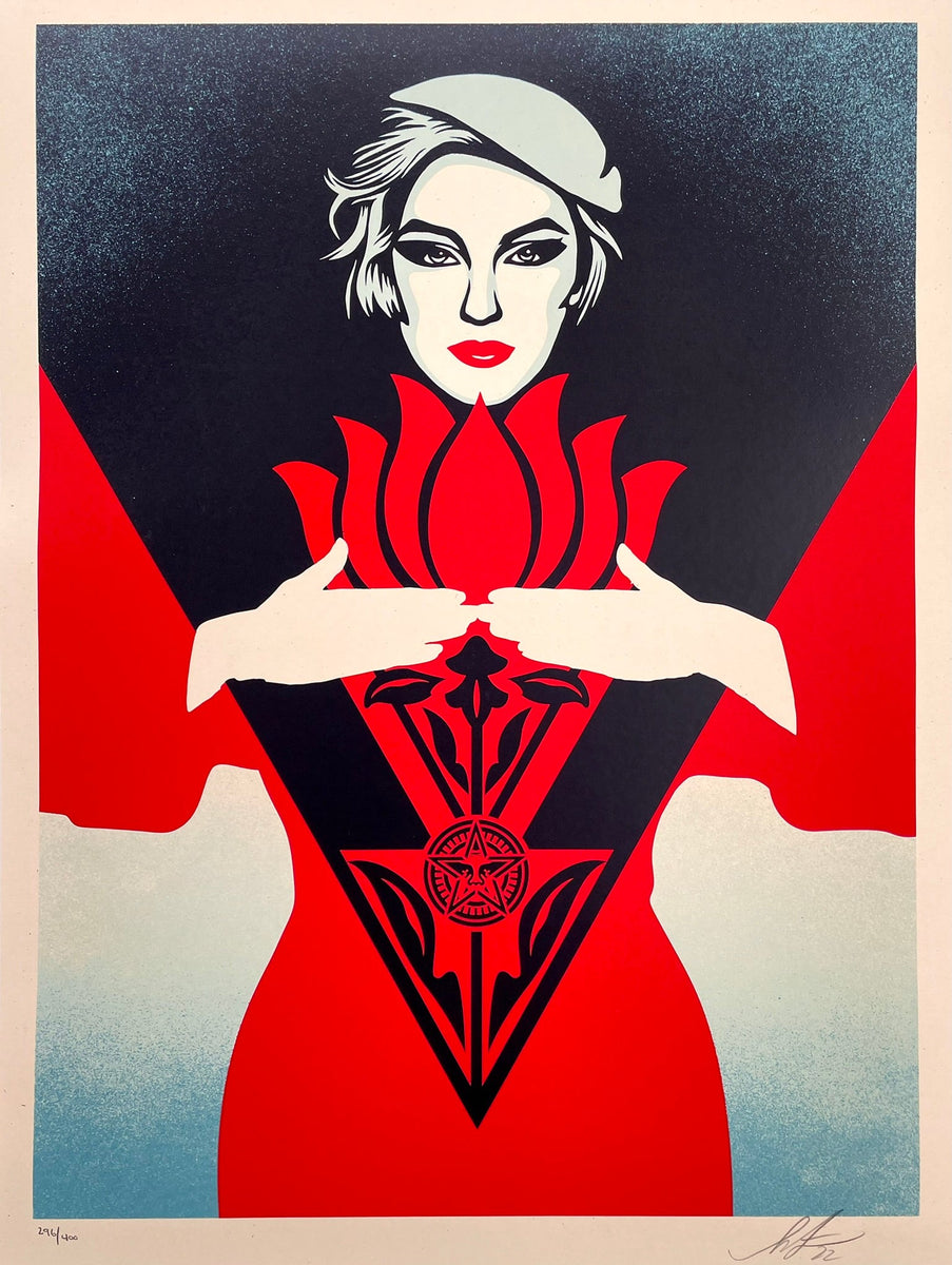 Obey Noir Flower Woman (Red) – Post Modern Vandal