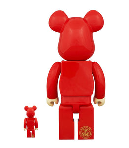 BEARBRICK Shepard Fairey Make Art Not War (SIGNED) 400% + 100% Box Set Vinyl Figure Shepard Fairey