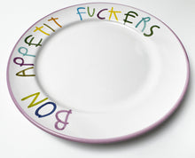 Load image into Gallery viewer, &#39;Bon Apetit&#39; Hand Painted Ceramic Plate Ceramic CB Hoyo
