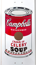 Load image into Gallery viewer, Campbell&#39;s Soup Skateboard Deck (White) Skate Deck Andy Warhol
