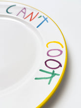 Load image into Gallery viewer, &#39;Can&#39;t Cook&#39; Hand Painted Ceramic Plate Ceramic CB Hoyo
