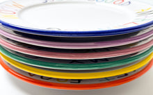 Load image into Gallery viewer, Complete Set of 6 Hand Painted Ceramic Plates Ceramic CB Hoyo
