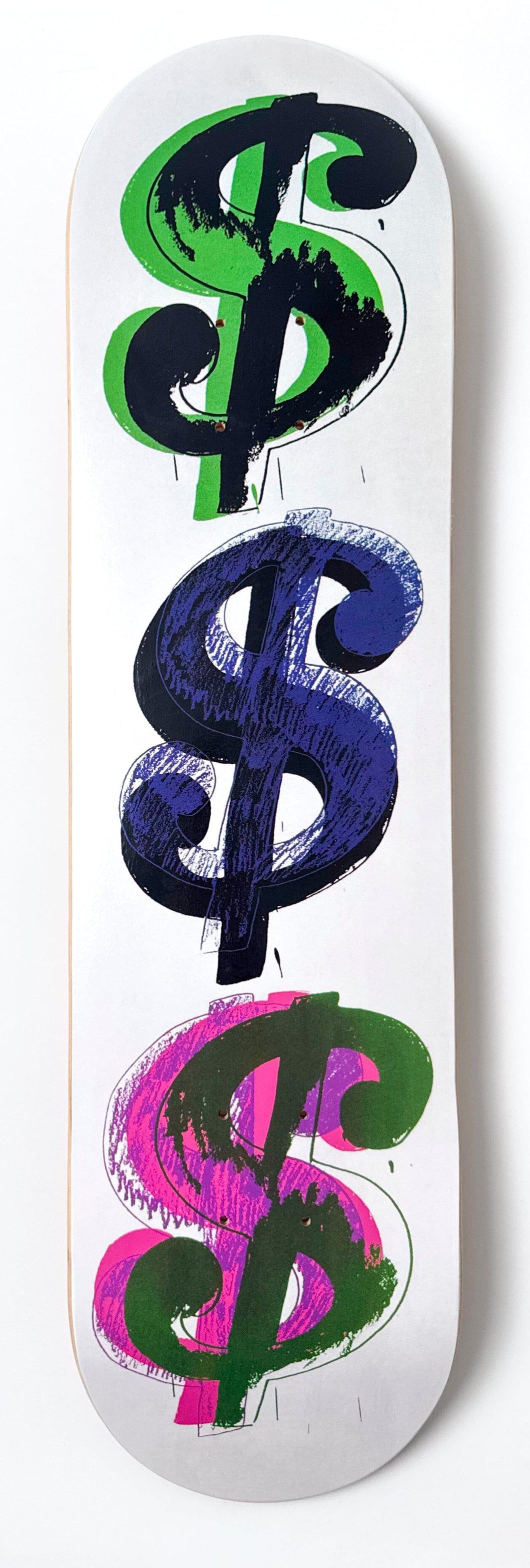 Dollar Signs Skateboard Deck (9 Solo B Variant) Skate Deck Andy Warhol