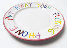 Load image into Gallery viewer, &#39;Fcking Phone&#39; Hand Painted Ceramic Plate Ceramic CB Hoyo
