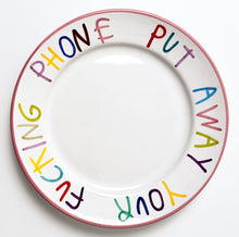 Load image into Gallery viewer, &#39;Fcking Phone&#39; Hand Painted Ceramic Plate Ceramic CB Hoyo
