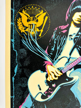 Load image into Gallery viewer, Johnny Ramone Smokin&#39; Strings Print Shepard Fairey
