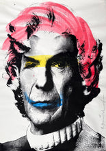 Load image into Gallery viewer, Leonard Nimoy Paster (Pink Hair) (Signed) Print - Hand Embellished Mr. Brainwash
