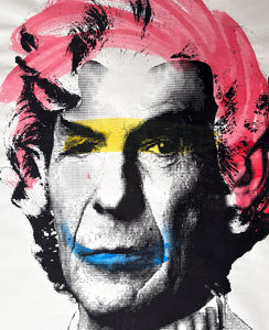 Leonard Nimoy Paster (Pink Hair) (Signed) Print - Hand Embellished Mr. Brainwash