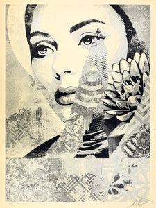 One Earth (Silver) Print Shepard Fairey