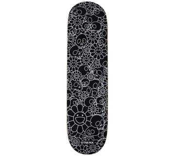 Skulls & Flower Skate Deck (Black) – Post Modern Vandal