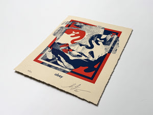 Torn Icon Letterpress Print Shepard Fairey