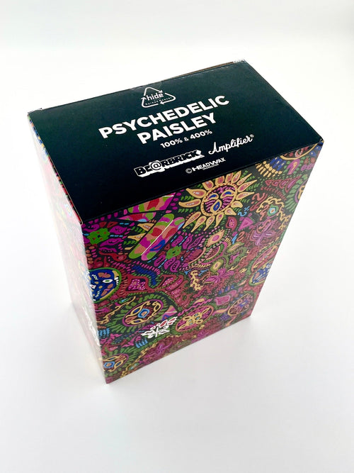BEARBRICK Japan Hide 'Psychedelic Paisley' (400% + 100%)