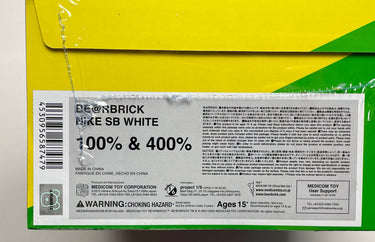 BEARBRICK Nike SB White (400% + 100%) – Post Modern Vandal