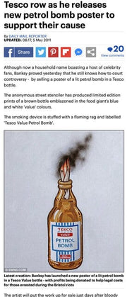 Tesco Petrol Bomb (Creased) – Post Modern Vandal